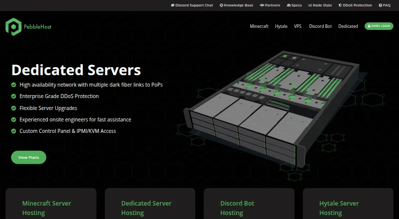 PebbleHost's own site
