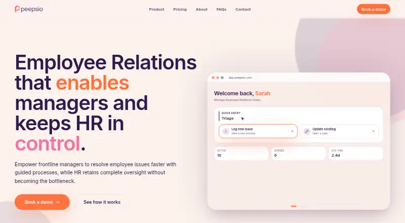 Peepsio's own site