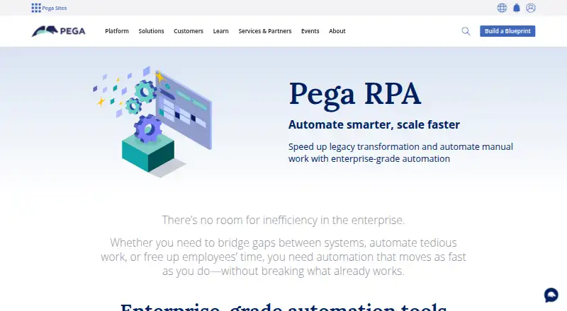 Pega RPA's own site