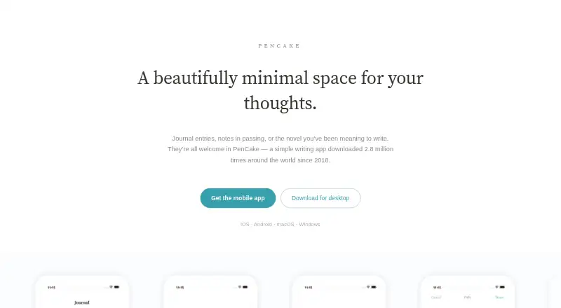 PenCake's own site