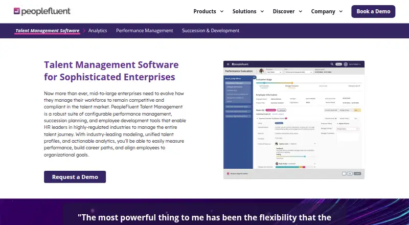 PeopleFluent Talent Management's own site