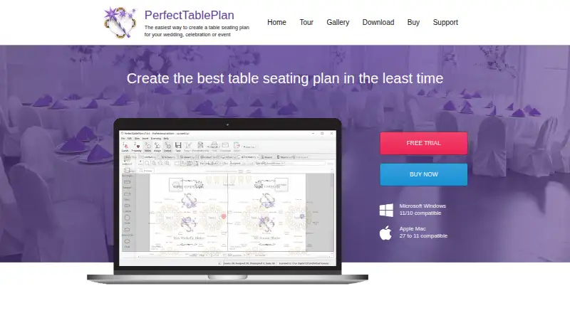 PerfectTablePlan's own site