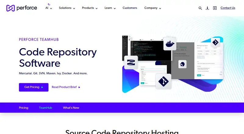 Perforce TeamHub's own site