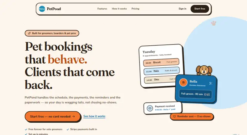 PetPond's own site