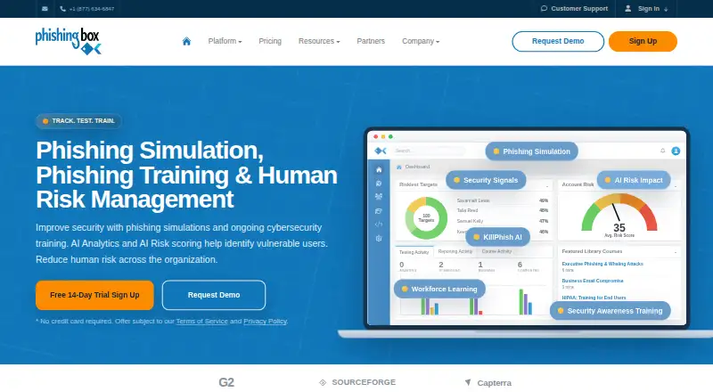 PhishingBox's own site