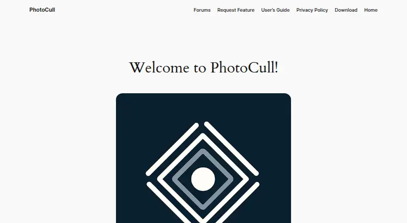 PhotoCull's own site