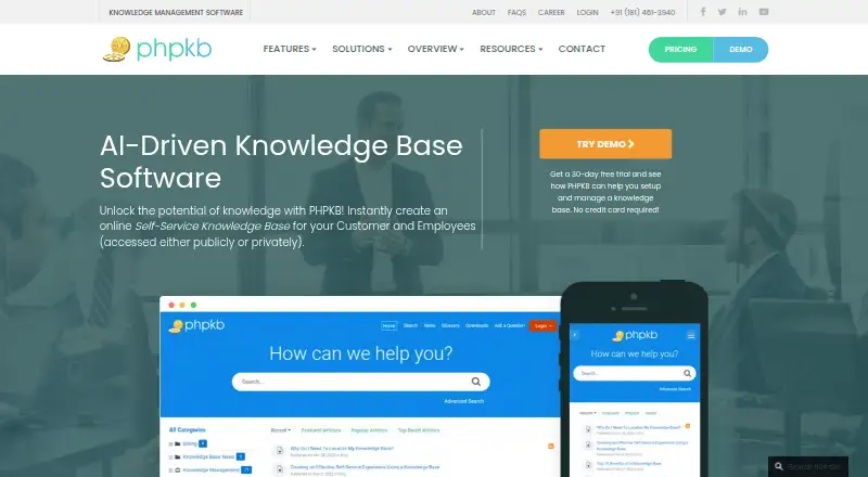 PHPKB's own site
