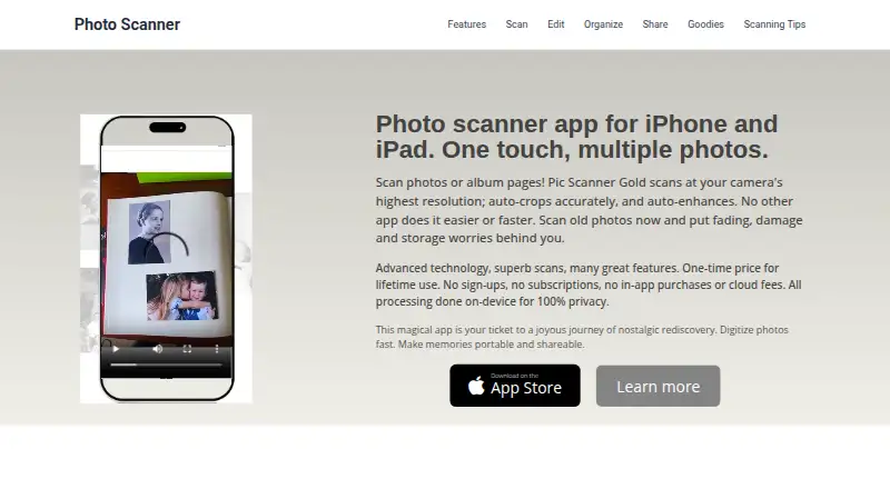Pic Scanner Gold's own site