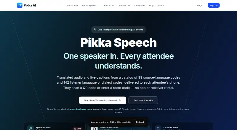 Pikka Speech's own site