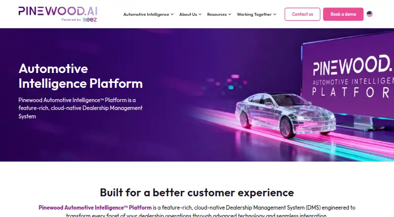Pinewood Automotive Intelligence Platform's own site