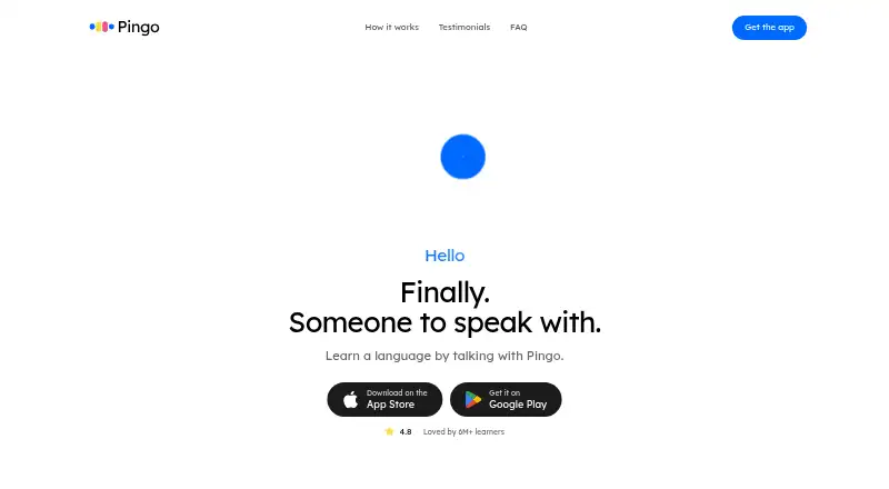 Pingo AI's own site