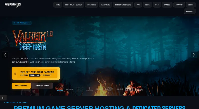 Pingperfect's own site