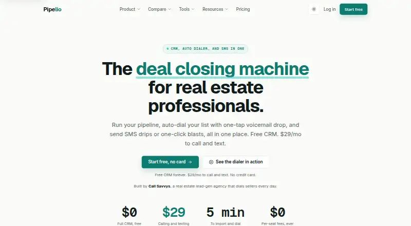 Pipelio's own site