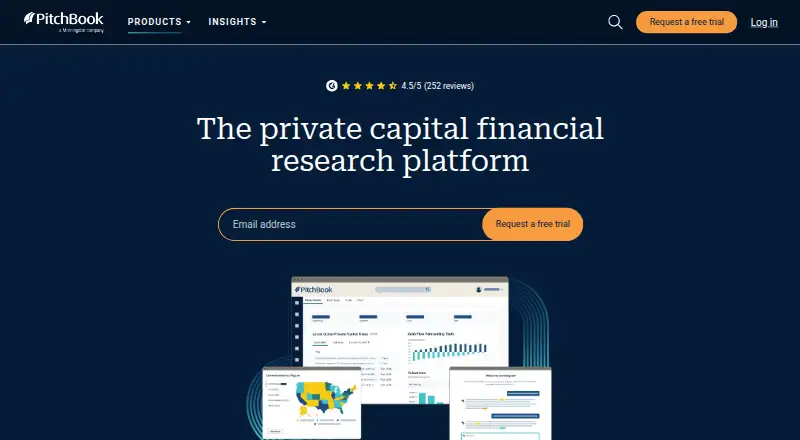 PitchBook's own site