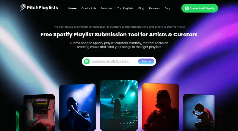 Pitch Playlists's own site