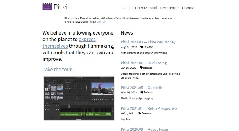 Pitivi's own site