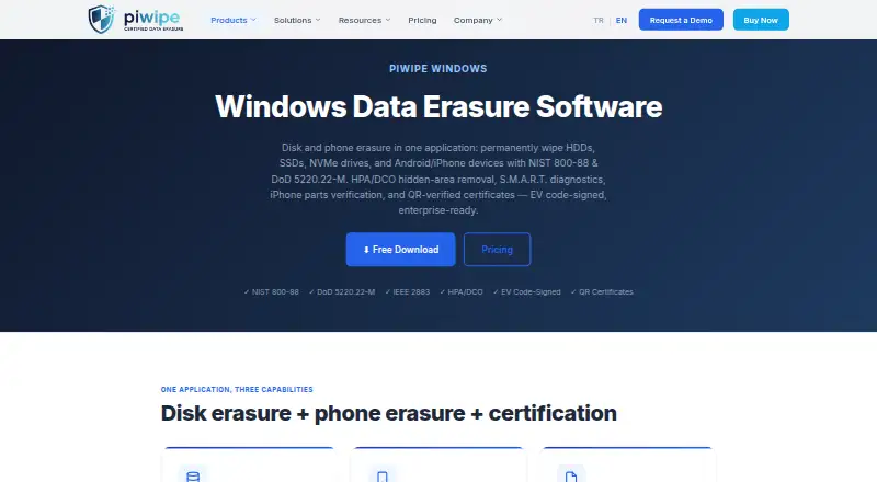 PIWIPE Windows's own site