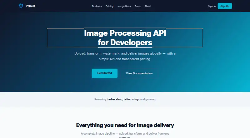 Pixault's own site