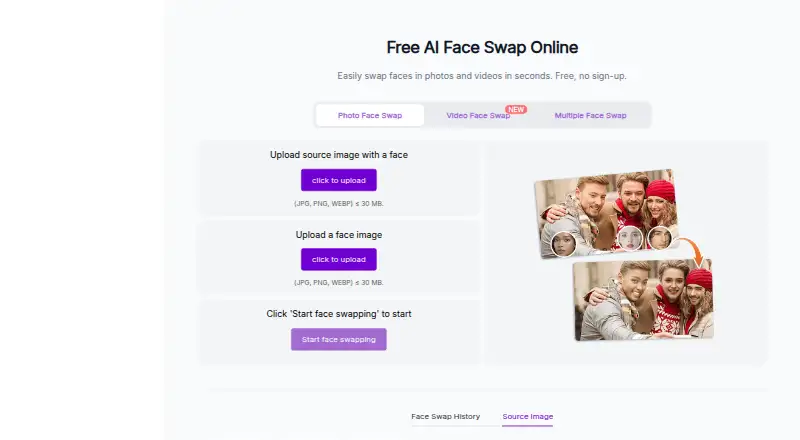 PixNova AI Face Swap's own site