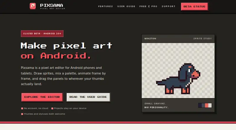 Pixsama's own site