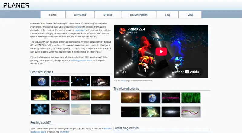 Plane9's own site