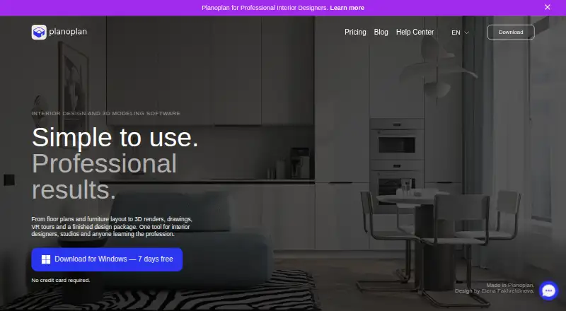 Planoplan's own site