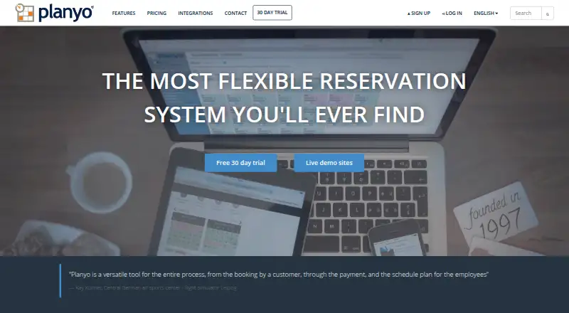 Planyo's own site
