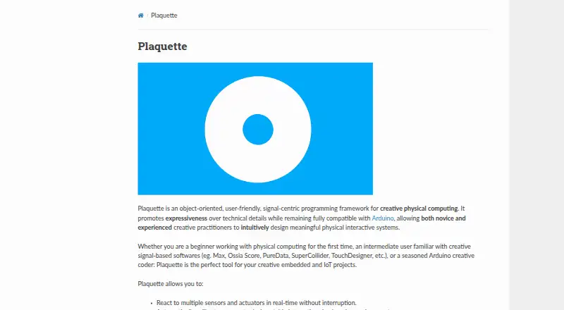 Plaquette's own site