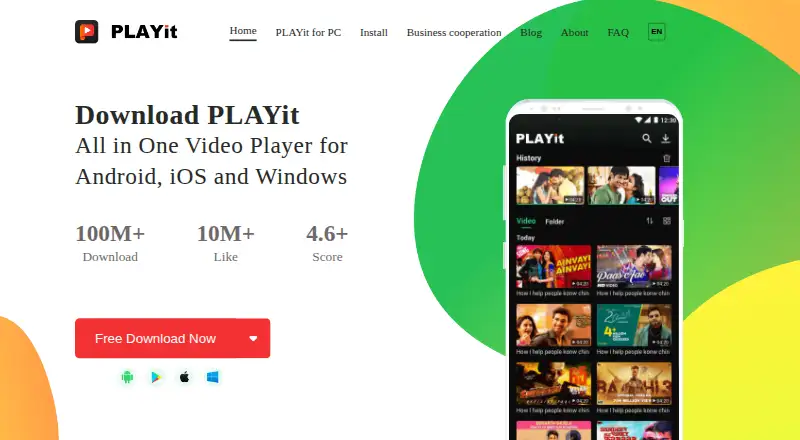 PLAYit's own site
