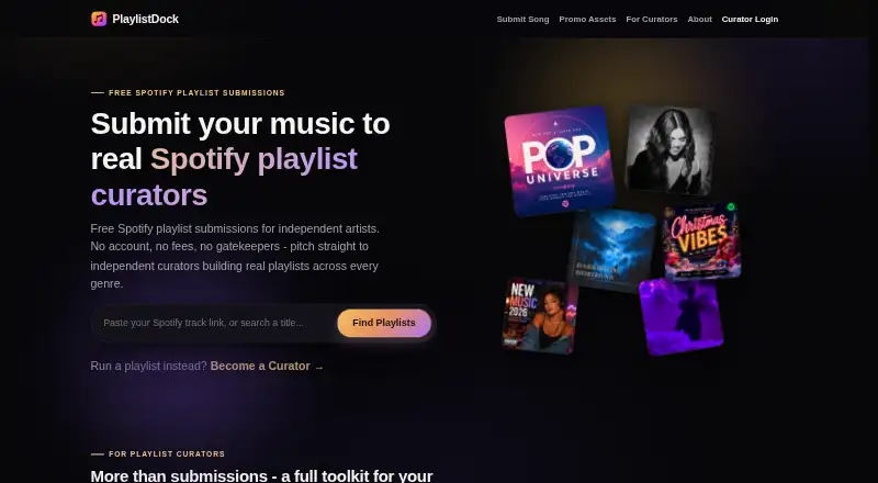 PlaylistDock's own site