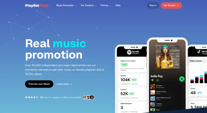 PlaylistPush's own site