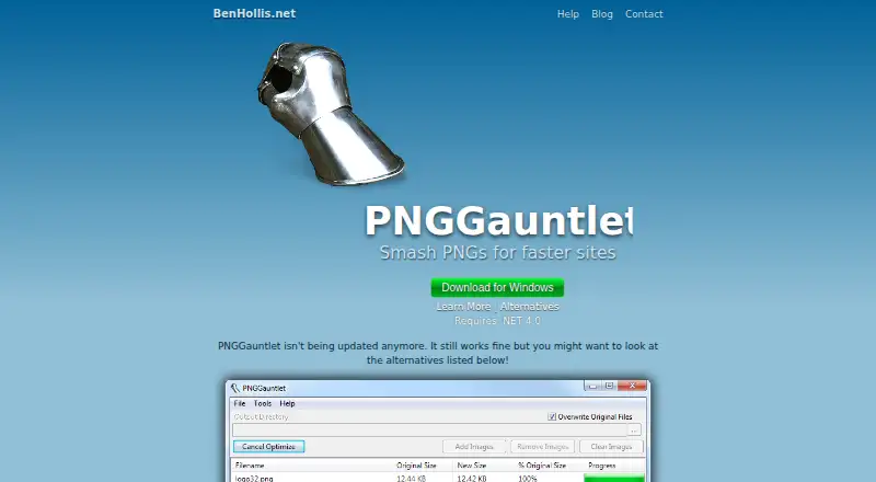 PNGGauntlet's own site
