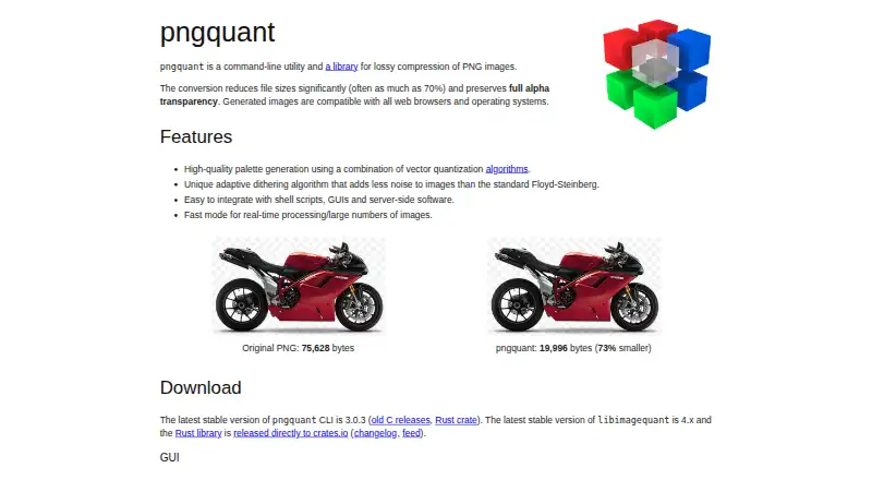 pngquant's own site