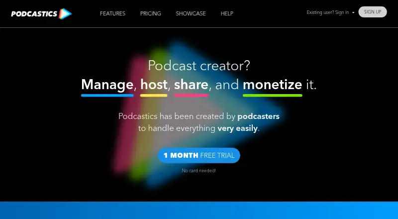 Podcastics's own site