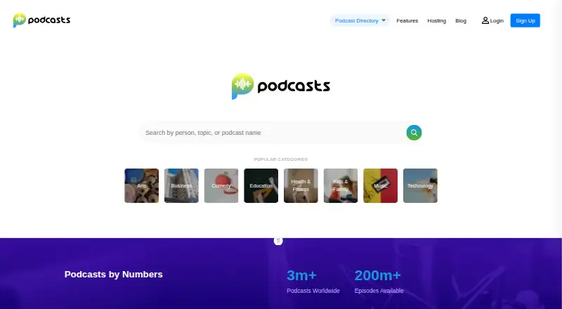 Podcasts.com's own site