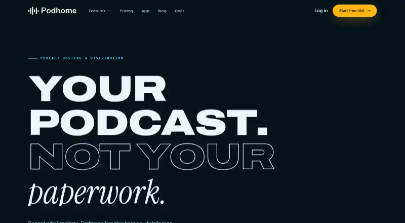 Podhome's own site