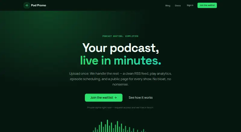Pod Promo's own site