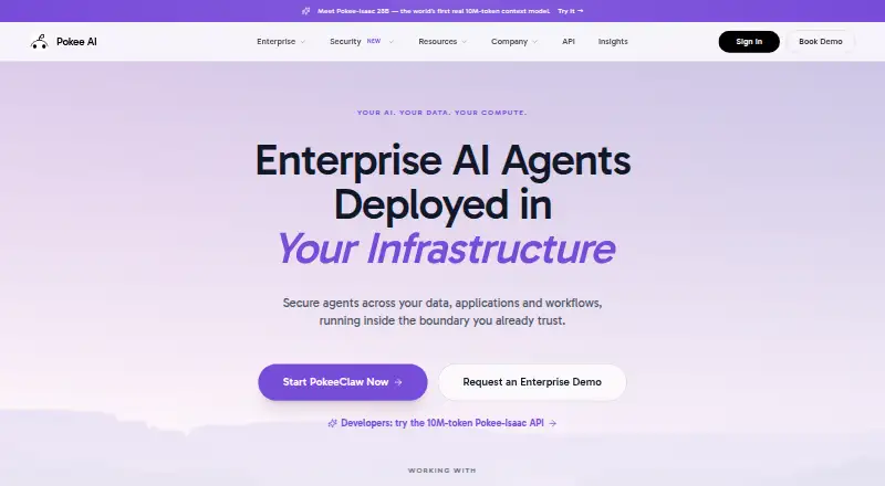Pokee AI's own site