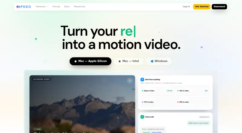 Poko Motion's own site