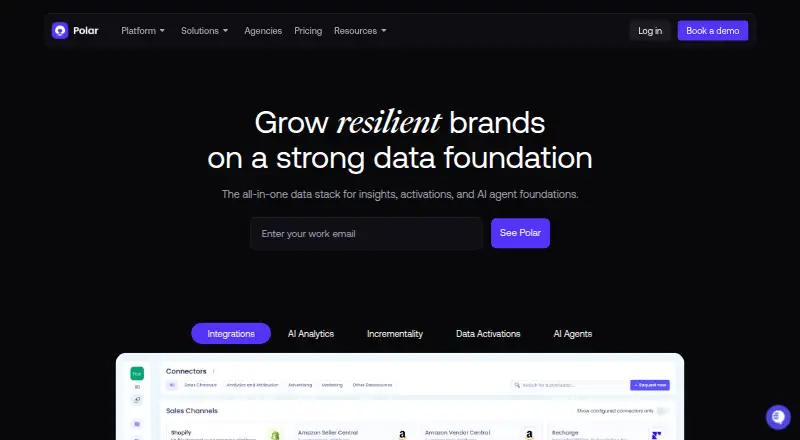 Polar Analytics's own site