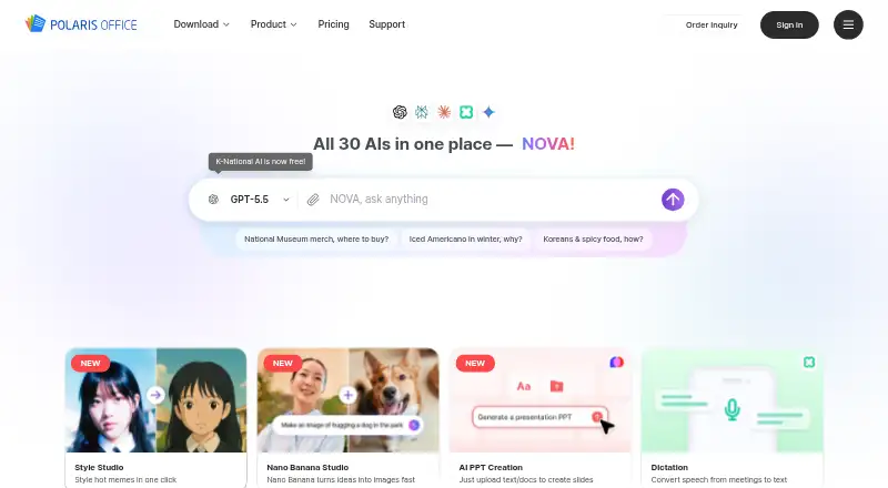 Polaris Office's own site