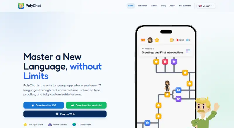 PolyChat's own site