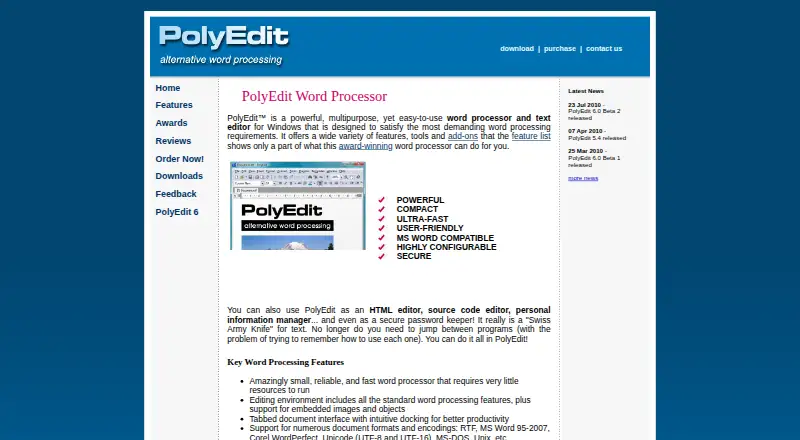 PolyEdit's own site