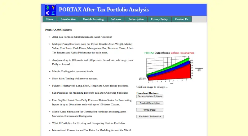 PORTAX's own site