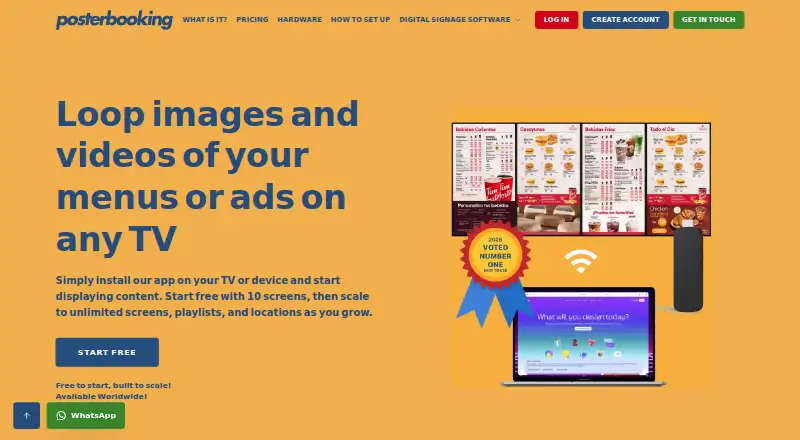 PosterBooking's own site