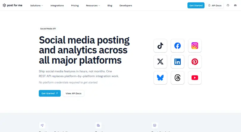 Post for Me's own site
