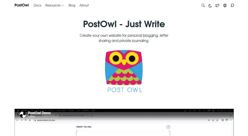 PostOwl's own site