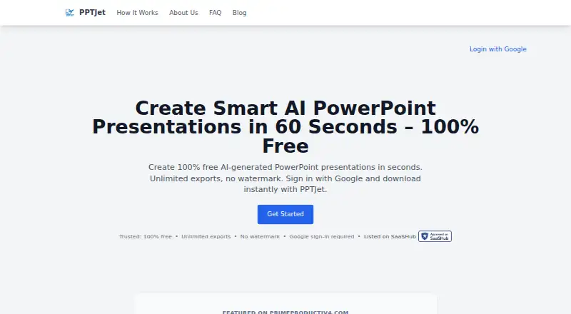 PPTJet's own site