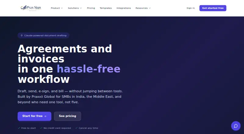 Prax Sign's own site