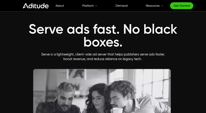 Aditude Serve's own site